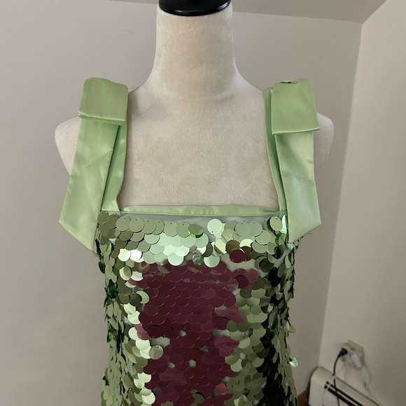 COPY - Tuckernuck Green Sequin Dress - Picture 2 of 3